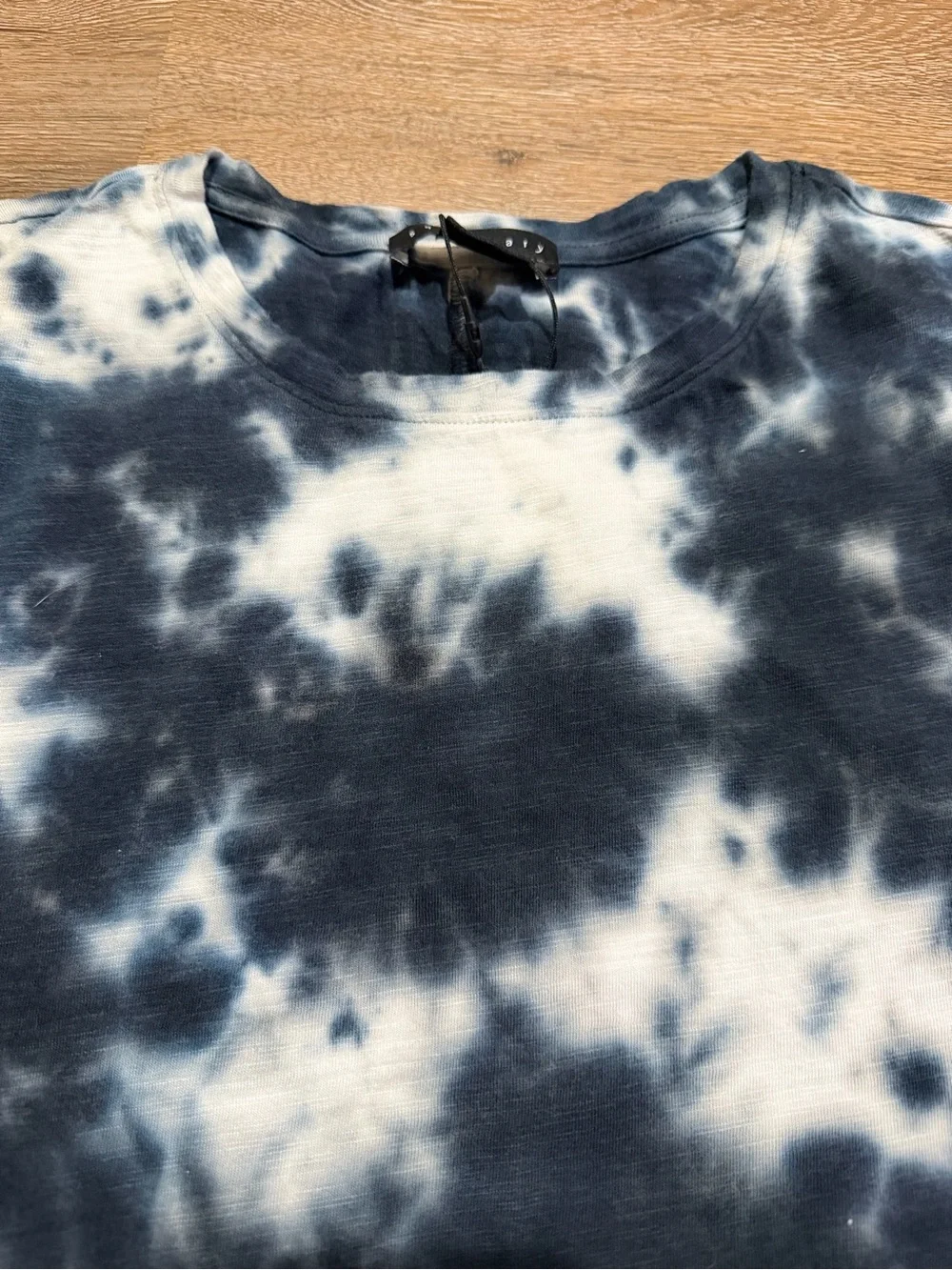 NWT Sanctuary Indigo Tie Dye Sleeveless Midi Dress Small Blue White Camo